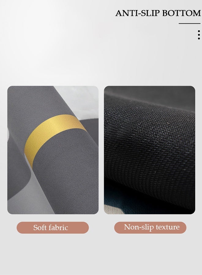 DUNISO 2 Pieces Diatom Mud Bath Mat Set Bathroom Kitchen Rug Mat Extra Soft and Absorbent Bath Rugs Non-Slip Quick Drying Floor Bath Tub Mat for Bathroom Floor Tub and Shower 40*60cm/40*120cm - Image 2