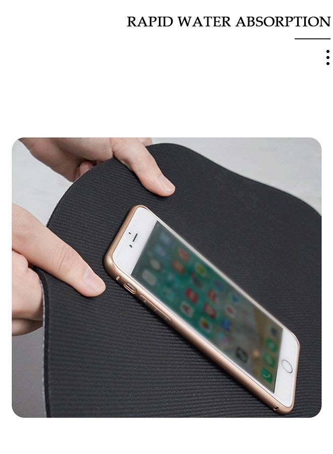 DUNISO 2 Pieces Diatom Mud Bath Mat Set Bathroom Kitchen Rug Mat Extra Soft and Absorbent Bath Rugs Non-Slip Quick Drying Floor Bath Tub Mat for Bathroom Floor Tub and Shower 40*60cm/40*120cm - Image 3