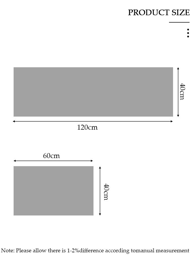 DUNISO 2 Pieces Diatom Mud Bath Mat Set Bathroom Kitchen Rug Mat Extra Soft and Absorbent Bath Rugs Non-Slip Quick Drying Floor Bath Tub Mat for Bathroom Floor Tub and Shower 40*60cm/40*120cm - Image 4