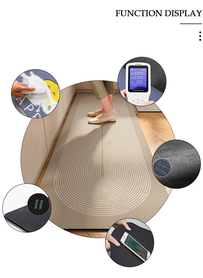 DUNISO 2 Pieces Diatom Mud Bath Mat Set Bathroom Kitchen Rug Mat Extra Soft and Absorbent Bath Rugs Non-Slip Quick Drying Floor Bath Tub Mat for Bathroom Floor Tub and Shower 40*60cm/40*120cm - Image 5