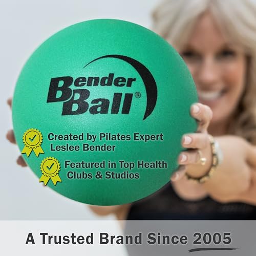 Bender Ball The Original 9 inch Pilates Small Exercise Ball for Abs, Core, Crunches & Back, Includes 5 Streaming Videos + Core Training/Bun & Thighs DVD - Image 2
