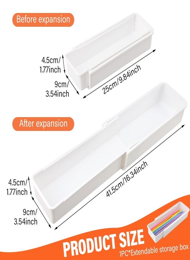 Ranjaner Expandable Straw Organizer Drawer Organizers for Cabinet, Multi-Functional Plastic Straw Storage Fits 60oz Straws, Reusable and Adjustable - Image 2