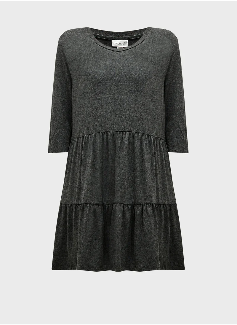 city chic Tiered Printed Tunic