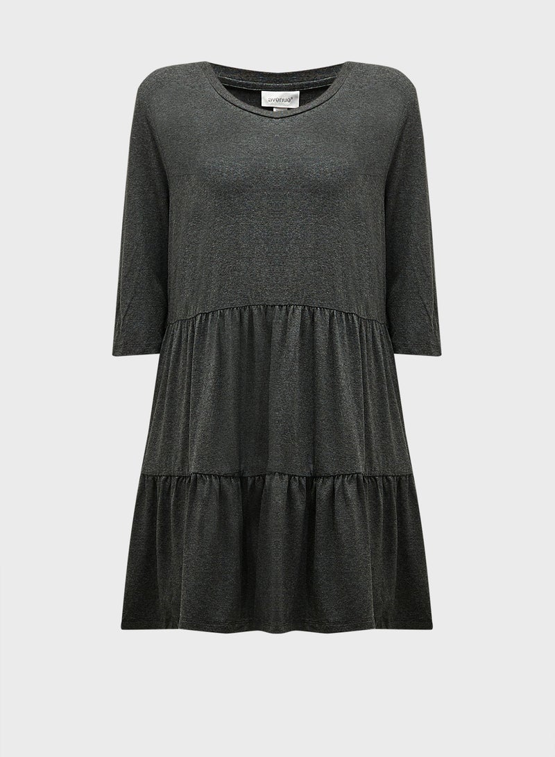 city chic Tiered Printed Tunic  - Image 1