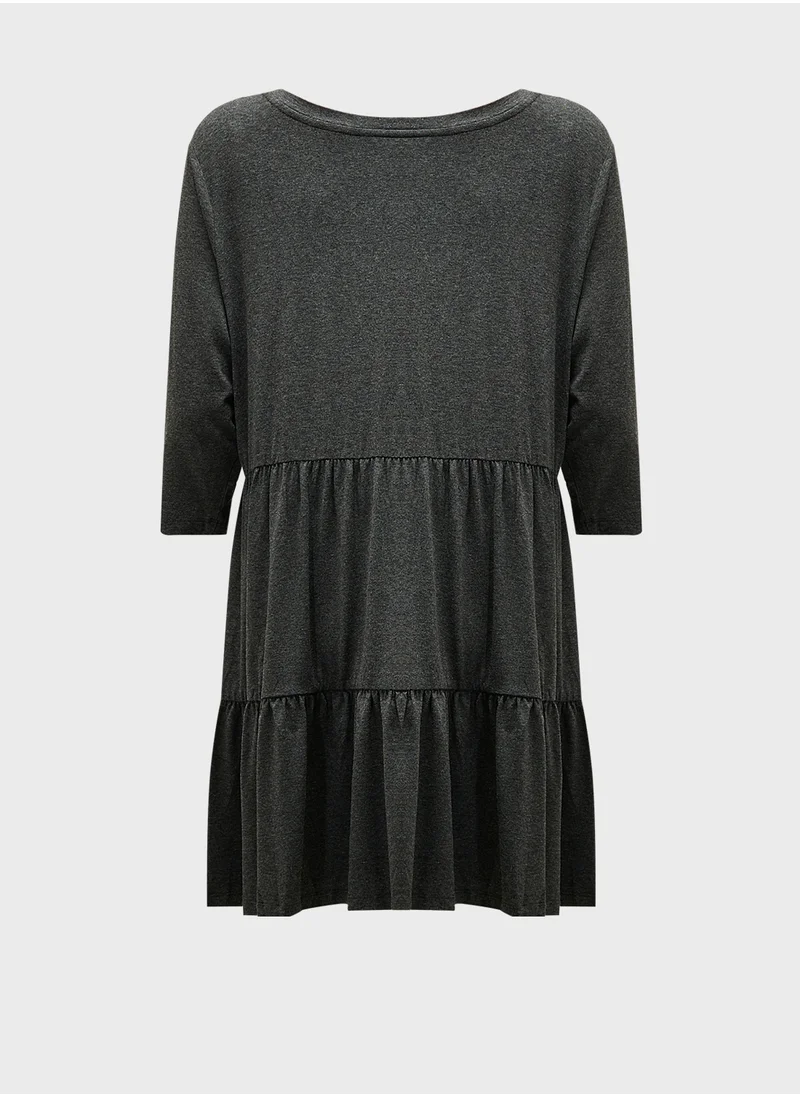 city chic Tiered Printed Tunic