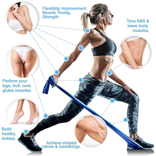 FirstFit Resistance Loop Bands | Elastic Exercise Band Set | Best Resistant Workout Loops for Booty, Glute, Leg & Thigh Exercising (1.5 Meter Purple) - (15-20 lbs) - Image 3