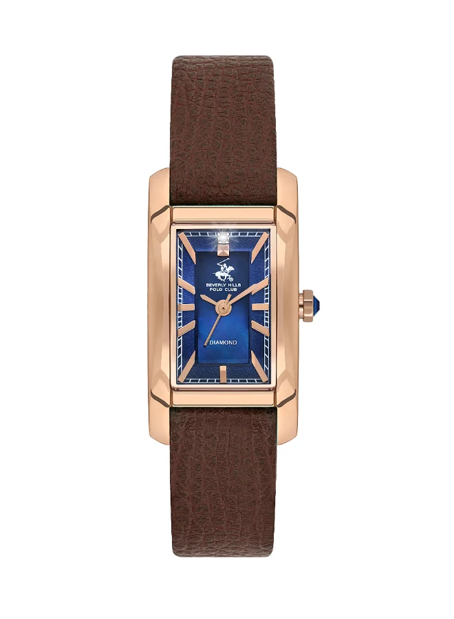 BEVERLY HILLS POLO CLUB Polo Club Women's Watch, Analog Display and Leather Strap - BP3613C.424, Brown