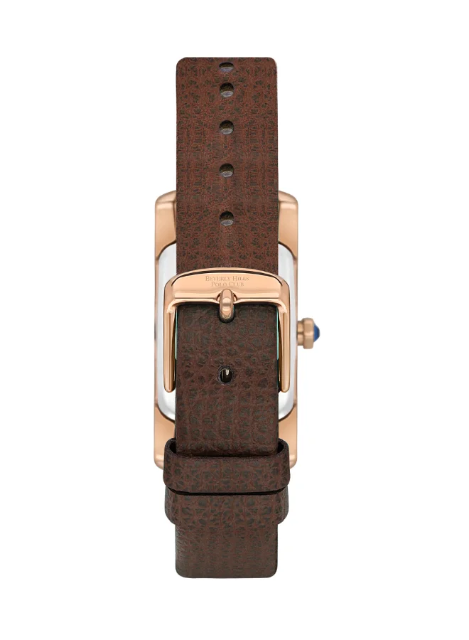 BEVERLY HILLS POLO CLUB Polo Club Women's Watch, Analog Display and Leather Strap - BP3613C.424, Brown