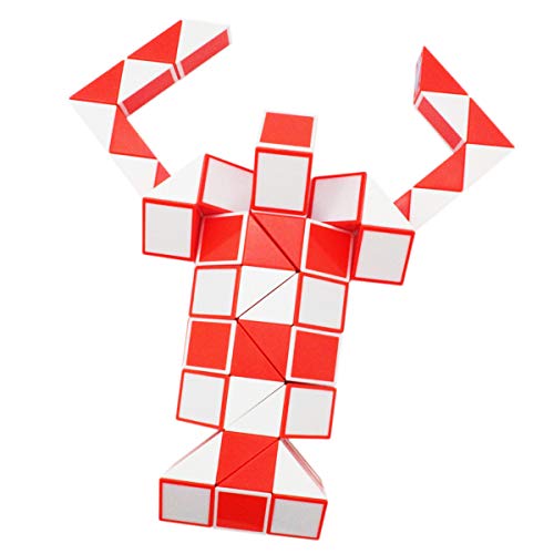 Mipartebo Magic Snake Cube Twist Puzzle 72 Wedges Large Size Twist Fidget Snake Toys Gift Party Favors for Kids Adults Teens Orange - Image 5