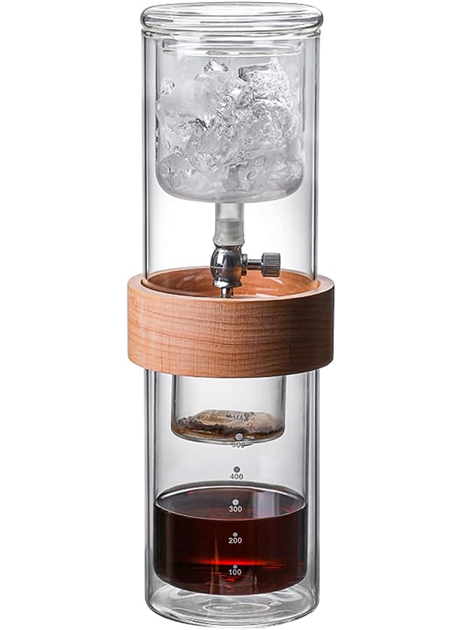 PROMASS Brew Drip Coffee Maker Luxury Iced Coffee Cold Brew Tower,Ice Drip Coffee Pot for Barista, Coffee Lover, Iced Tea Maker Coffee Cold Extraction Cup - Image 1