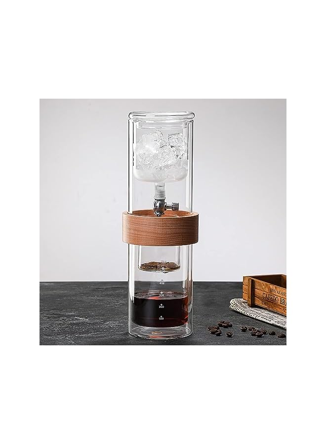 PROMASS Brew Drip Coffee Maker Luxury Iced Coffee Cold Brew Tower,Ice Drip Coffee Pot for Barista, Coffee Lover, Iced Tea Maker Coffee Cold Extraction Cup - Image 3