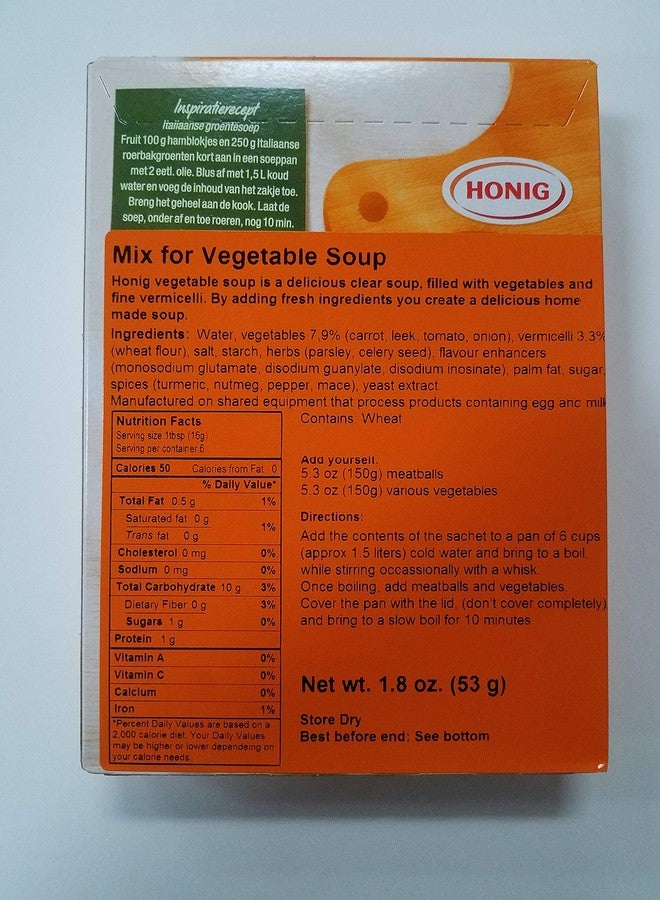 Honig Vegetable Soup Mix 1.8 Oz (Pack of 12) - Image 2