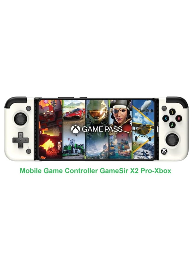 General Classic Gamepad GameSir X2 Pro-Xbox Mobile Game Controller for Android Phone Type-C (100-179mm) Phone Controller for Play Xbox Game Pass, Xcloud, Apex, Stadia, Luna-Mappable Back Buttons-Passthrough Charging  - Image 1