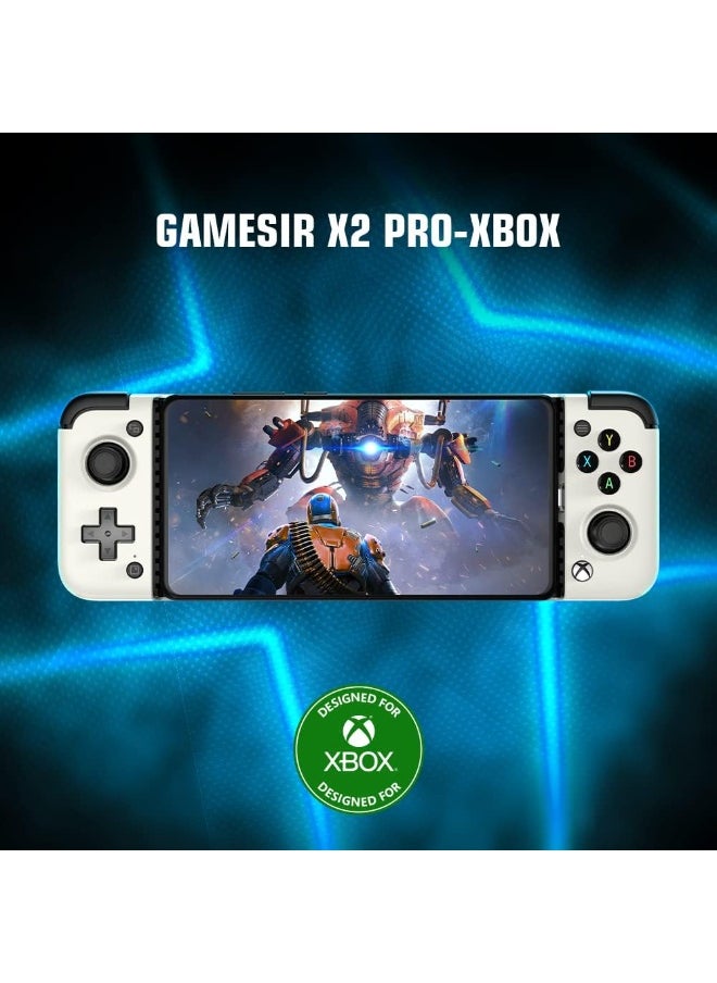 General Classic Gamepad GameSir X2 Pro-Xbox Mobile Game Controller for Android Phone Type-C (100-179mm) Phone Controller for Play Xbox Game Pass, Xcloud, Apex, Stadia, Luna-Mappable Back Buttons-Passthrough Charging  - Image 2