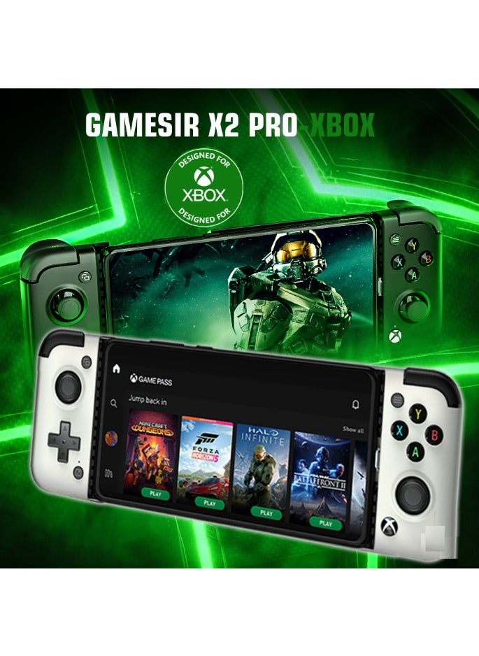 General Classic Gamepad GameSir X2 Pro-Xbox Mobile Game Controller for Android Phone Type-C (100-179mm) Phone Controller for Play Xbox Game Pass, Xcloud, Apex, Stadia, Luna-Mappable Back Buttons-Passthrough Charging  - Image 3