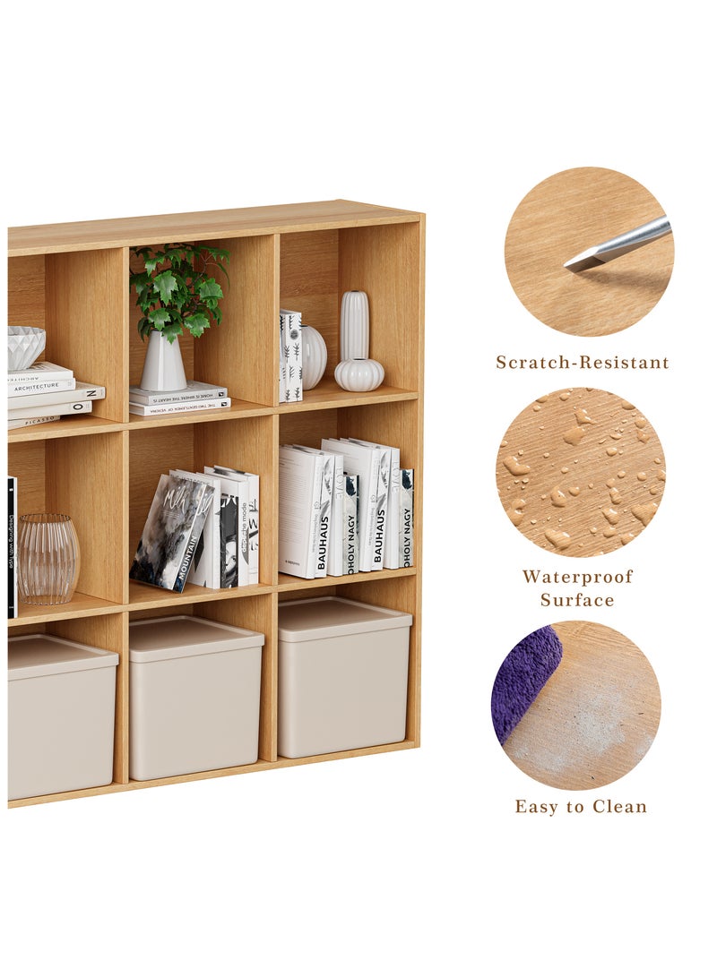 Chogori Wooden Cube Storage Organizer with Closed Back Panel, 11in Cube Shelf Opening, Bookshelf, Display Shelf,Closet Cabinet for Home and Office - Image 4