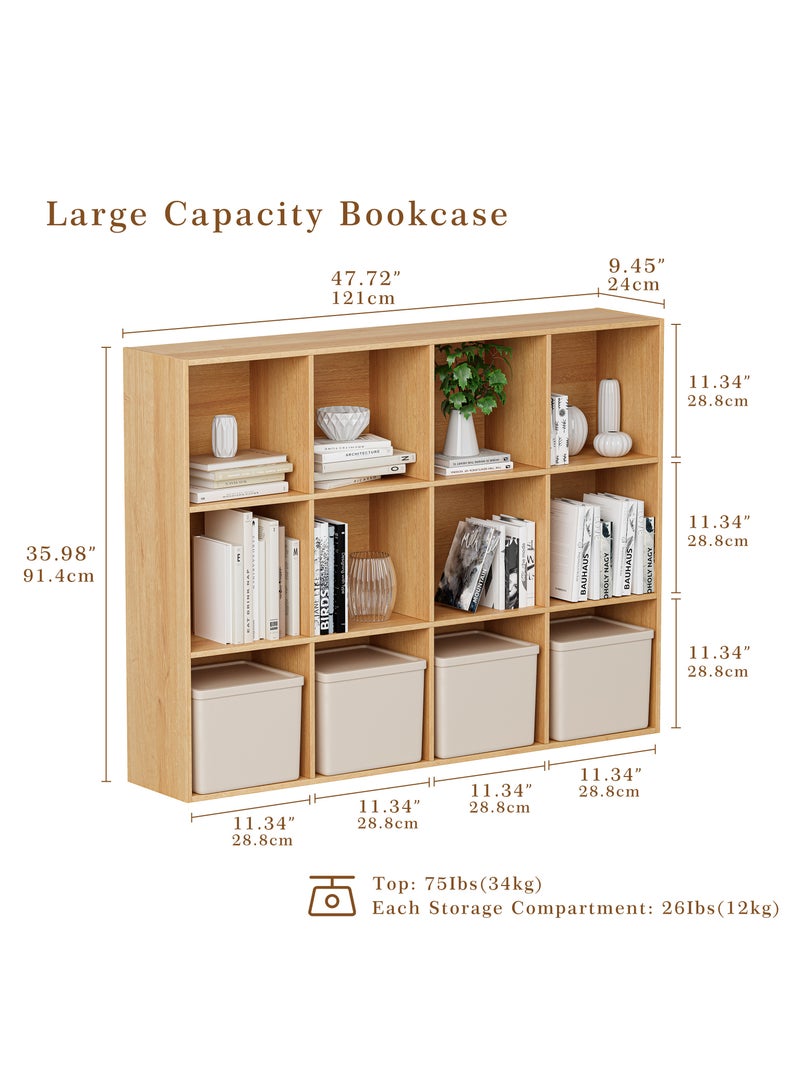 Chogori Wooden Cube Storage Organizer with Closed Back Panel, 11in Cube Shelf Opening, Bookshelf, Display Shelf,Closet Cabinet for Home and Office - Image 5