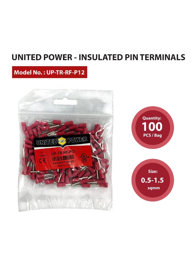 يونايتد باور أطراف دبوسية - موصلات سلكية معزولة لتوصيلات كهربائية آمنة - هيكل نحاسي متين - أحجام مختلفة للضغط - Image 4