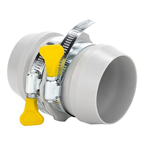 Camco RV Universal Internal Sewer Hose Coupler | for Internally Connecting Two RV Sewer Hoses | Compatible with All Brand Sewer Hoses & Kits (39212), Gray - Image 1