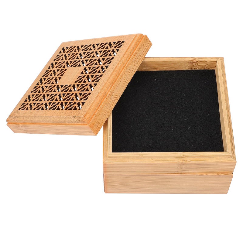Vintage Incense Burner Box with Dual Layer Drawer 4 Hour Aromatherapy Holder for Home Fragrance - Image 2
