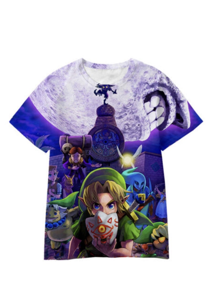 Game Zelda Breath of the Wild 3D digital printing personalized breathable children's T-shirt  - Image 1