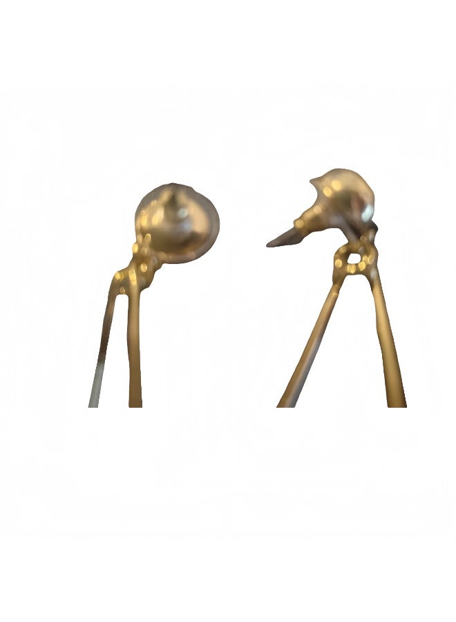 LumiArk Geometric Gold - Tone Drop Earrings - Image 5