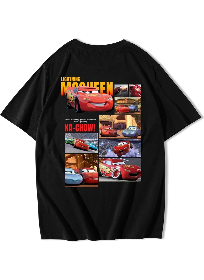 BRZ Collection Unisex Oversize Ka-Chow! Lightning Mcqueen Cars T-Shirt