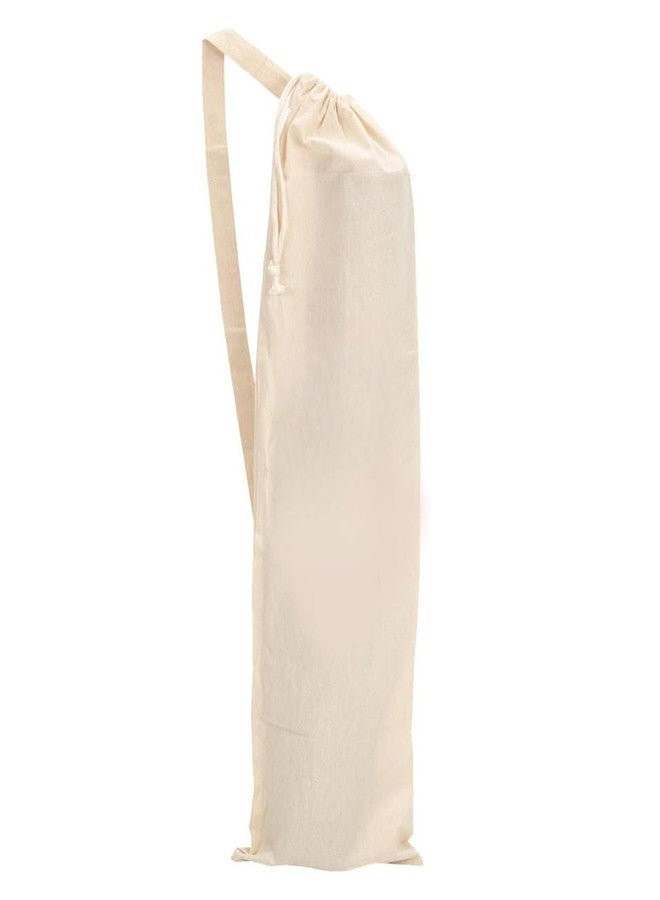 Mayatra's Organic Cotton Yoga Mat Bag Large Size Lightweight Washable Dust Tote Cover with Adjustable Strap Unisex Plain Carry Case for Exercise Pilates Gym Travel Storage - Image 1