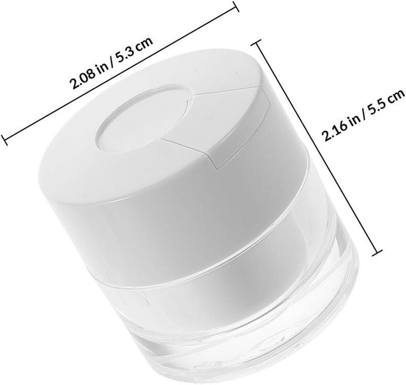 Lurrose 2pcs 30g Refillable Face Cream Jars with Spatula Travel Containers for Skincare Lotion Storage Pot Case for Makeup and Overnight Care - Image 2