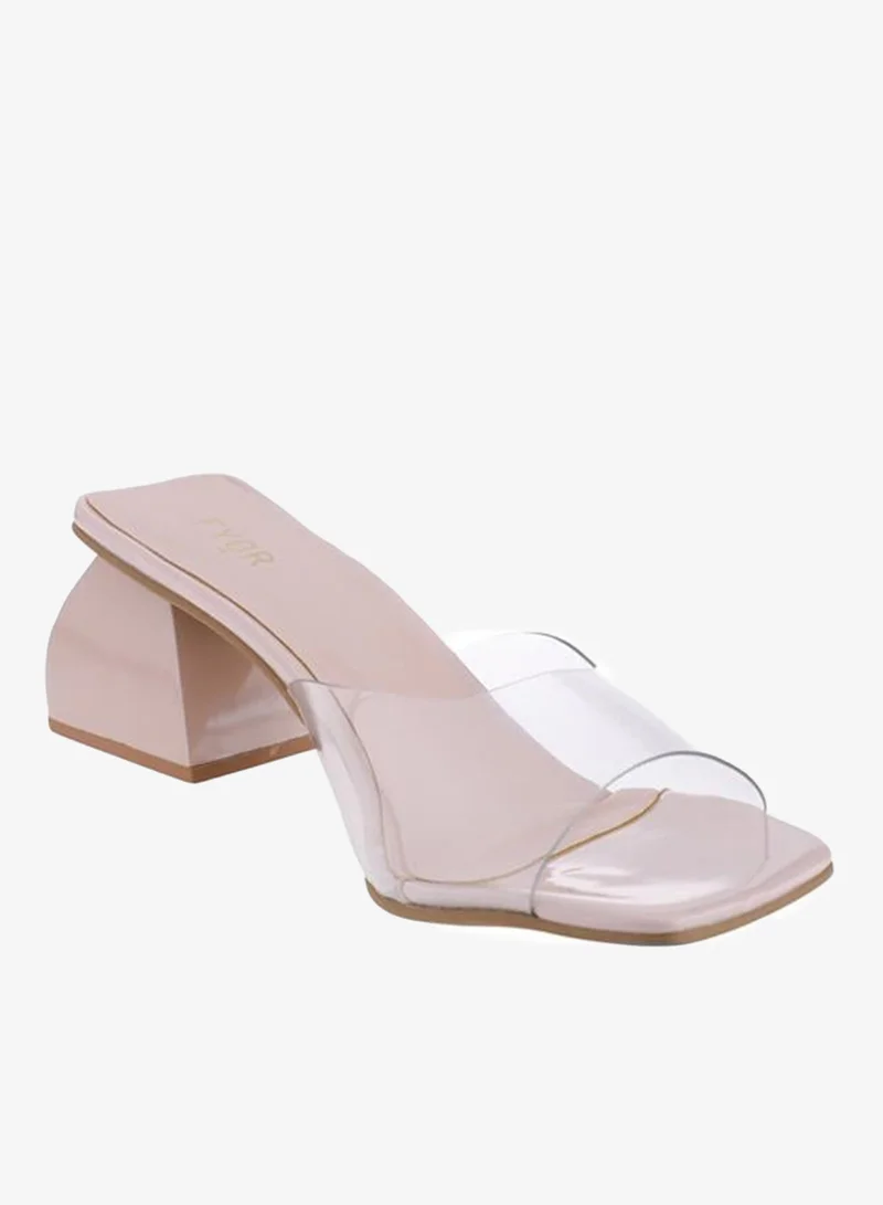فايور Mid-Block Heel PVC Sandal BSS 060