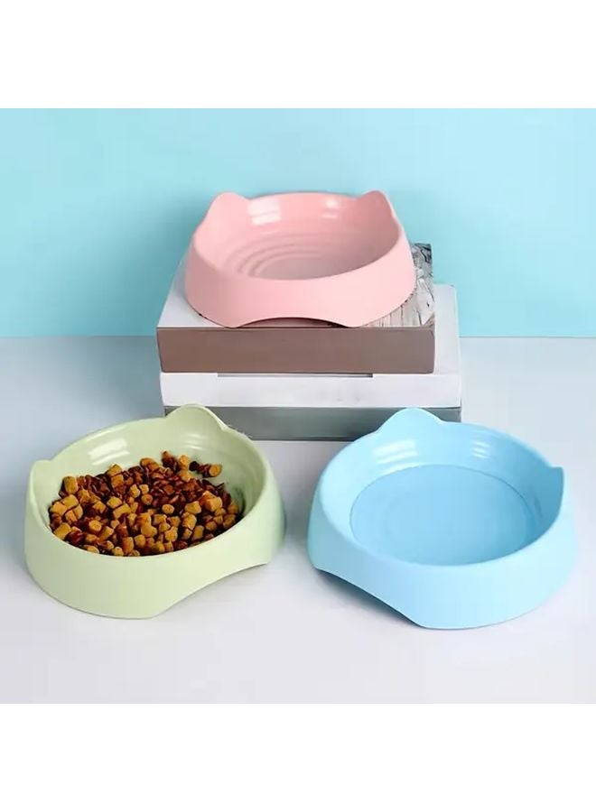 Pink Small Cat Ear Shaped Bowl Spill Resistant Pet Food Water Dish - Image 4