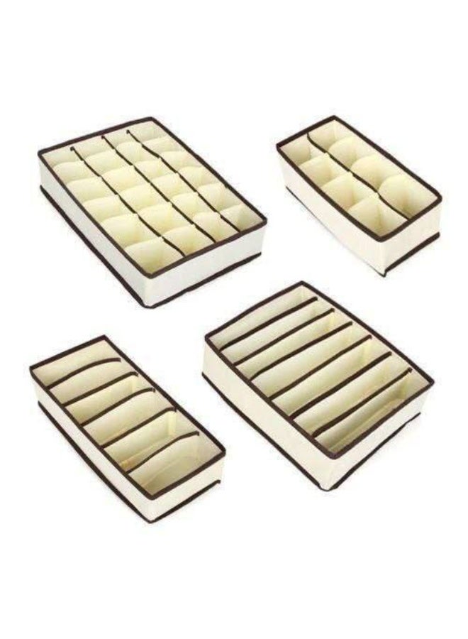 طقم منظم ملابس 4قطعه كتان - Image 2