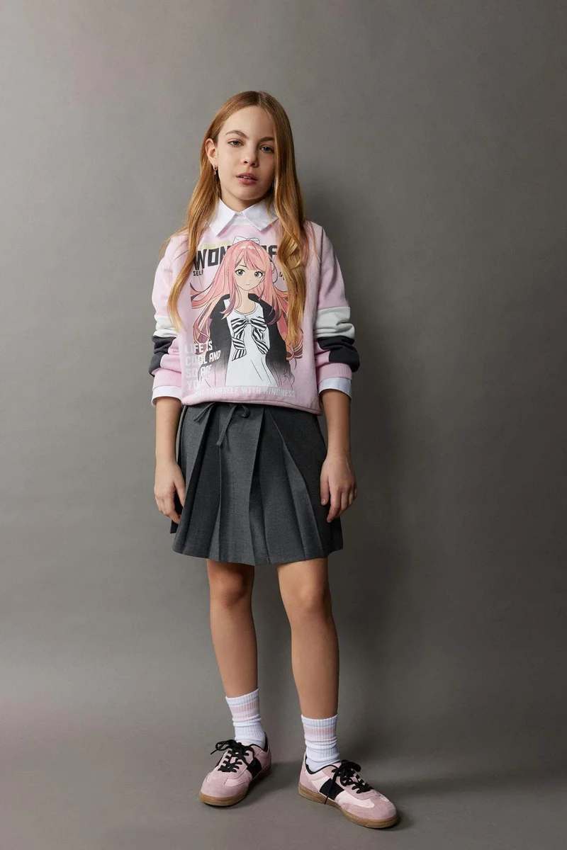 ديفاكتو Girl Standard Fit Skirt