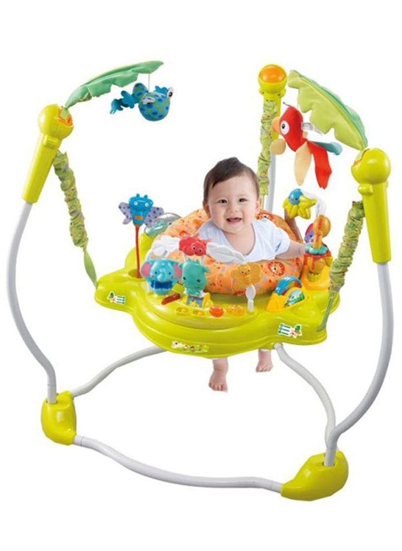 Baby - Baby Activity Jumper Bouncer, Infant Activity Center With Music, Lights And Sounds - 3 Adjustable Heights, 360° Rotation - Image 1