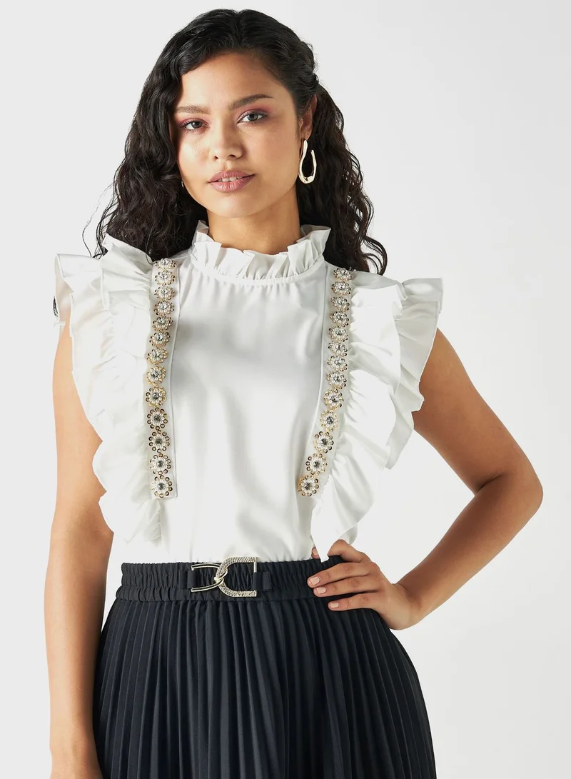 2Xtremz Ruffle Detail Top