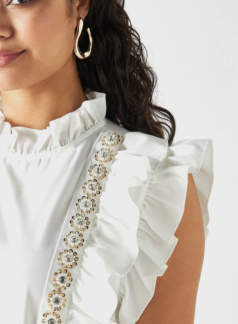 2Xtremz Ruffle Detail Top