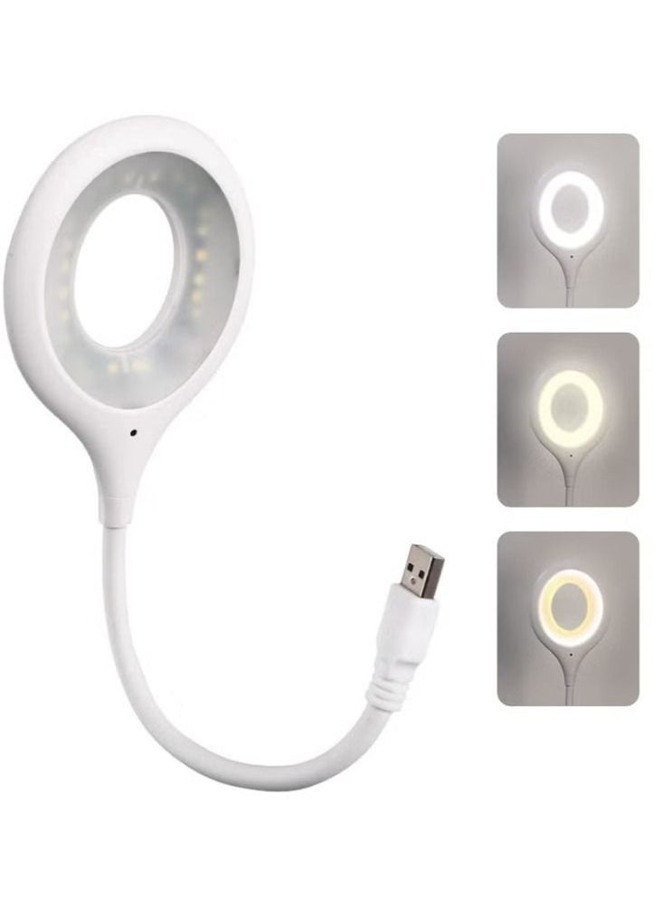 Dream Zone - Voice Control USB Light for Laptop Keyboard, LED Reading Lamp Portable Small Night Light with Flexible Gooseneck for Power Bank and Computer - Image 1