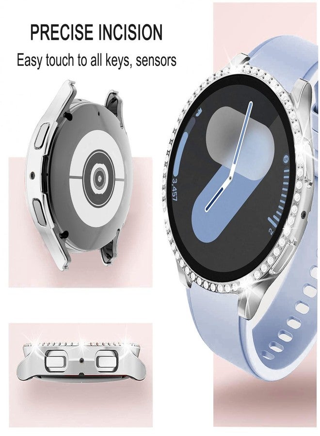 DEALELE [Pack of 6 Watch Cases Compatible with Samsung Galaxy Watch 7 40 mm / 44 mm, Glitter Rhinestone Diamond Protective Case Watch Cover Replacement Case for Men and Women, 40 mm, 6 Colours - Image 3