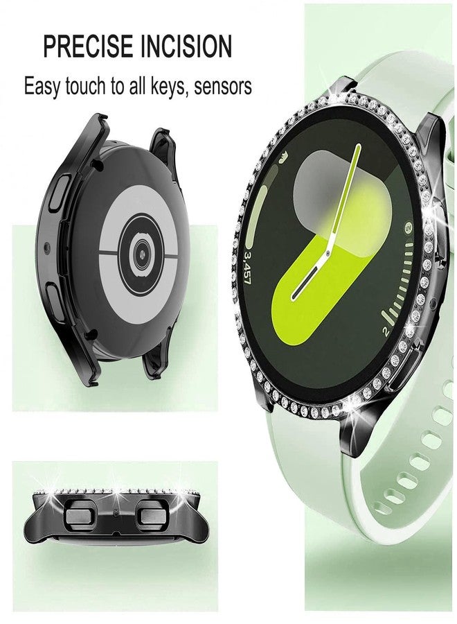DEALELE [Pack of 6 Watch Cases Compatible with Samsung Galaxy Watch 7 40 mm / 44 mm, Glitter Rhinestone Diamond Protective Case Watch Cover Replacement Case for Men and Women, 40 mm, 6 Colours - Image 2