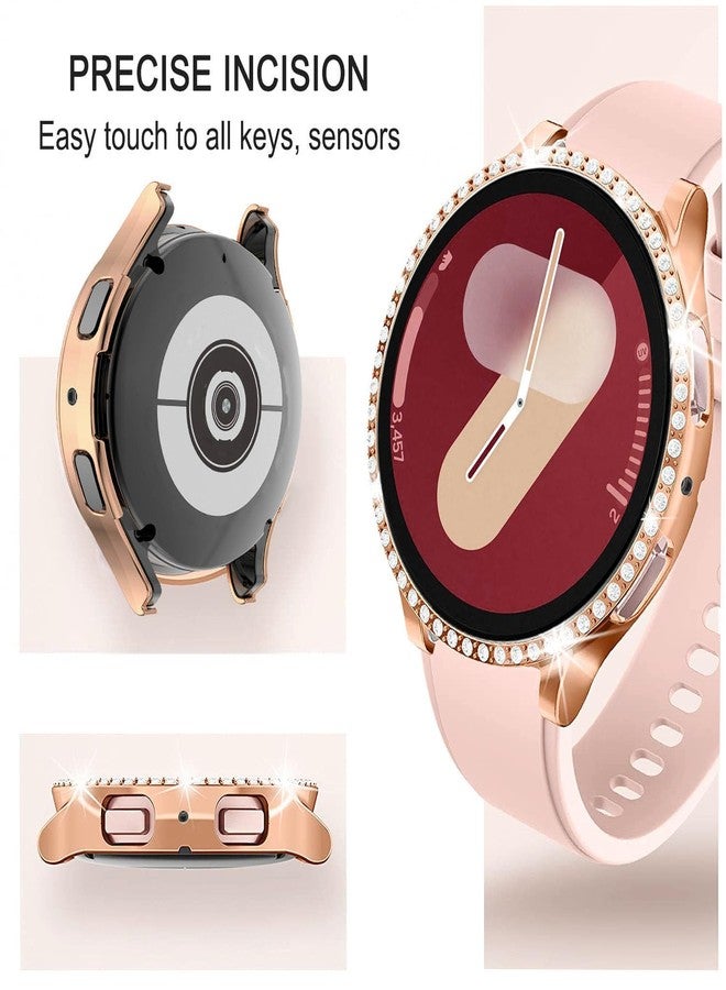DEALELE [Pack of 6 Watch Cases Compatible with Samsung Galaxy Watch 7 40 mm / 44 mm, Glitter Rhinestone Diamond Protective Case Watch Cover Replacement Case for Men and Women, 40 mm, 6 Colours - Image 5