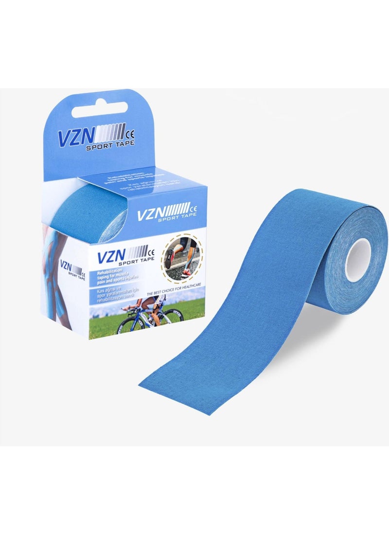 Vzn - Sporttape Blue Kinesio Tape Athlete Muscle Tape 5cmx5mt - Image 1