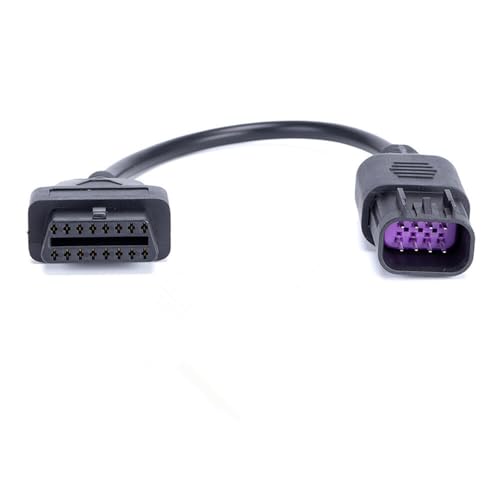 Motorbike OBD1 Adapter Cable 8 Pin for Polaris ATV RZR to OBD2 16 Pin Motorcycle Diagnostic Connector Compatible for Slingshot RZR Ranger Sportsman ACE CAN Work with ELM327 Scanner Code Reader