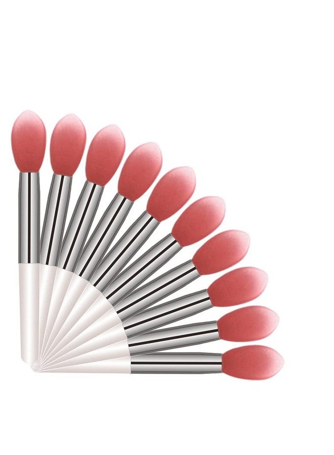 LORMAY 10 Pcs Silicone Lip Mask Brushes. Applicators For Lipsticks Lip Gloss Lip Balm And Other Cream Makeup Products (2.0 Inches / 5.0 Cm) - Image 1