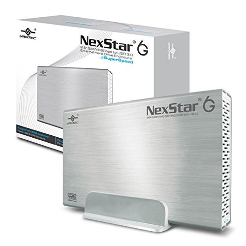 Vantec 3.5-Inch SATA 6Gb/s to USB 3.0 HDD Enclosure, Silver (NST-366S3-SV) - Image 1