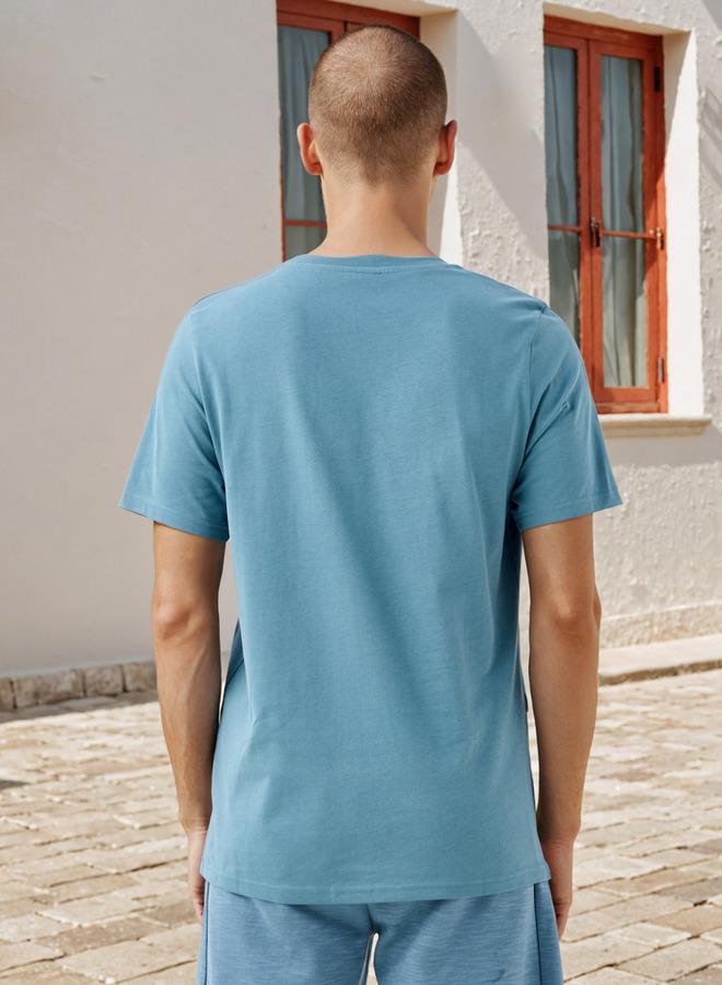 كابا تيشيرت كابا بياقة دائرية - Image 3