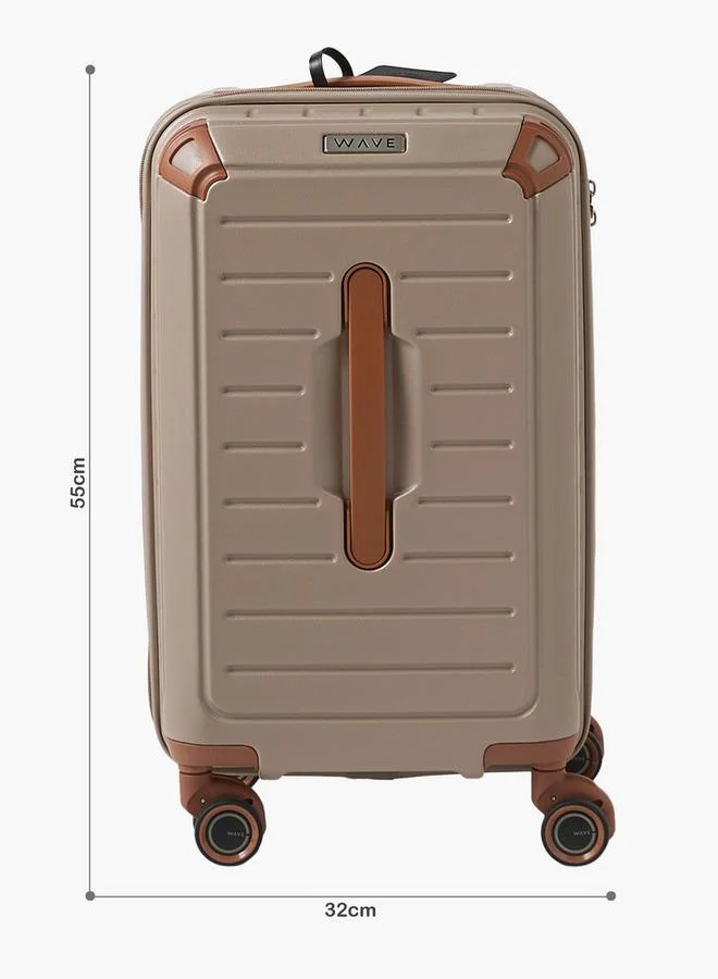 وايف Textured Hardcase Luggage Trolley With Retractable Handle