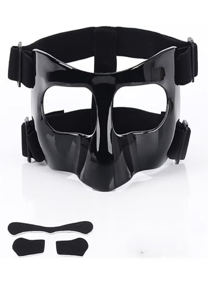 Generic - Face Shield Masks for Soccer and basketball Sports, Adjustable for Adults and Teenagers, Suitable for Men and Women （black） - Image 1