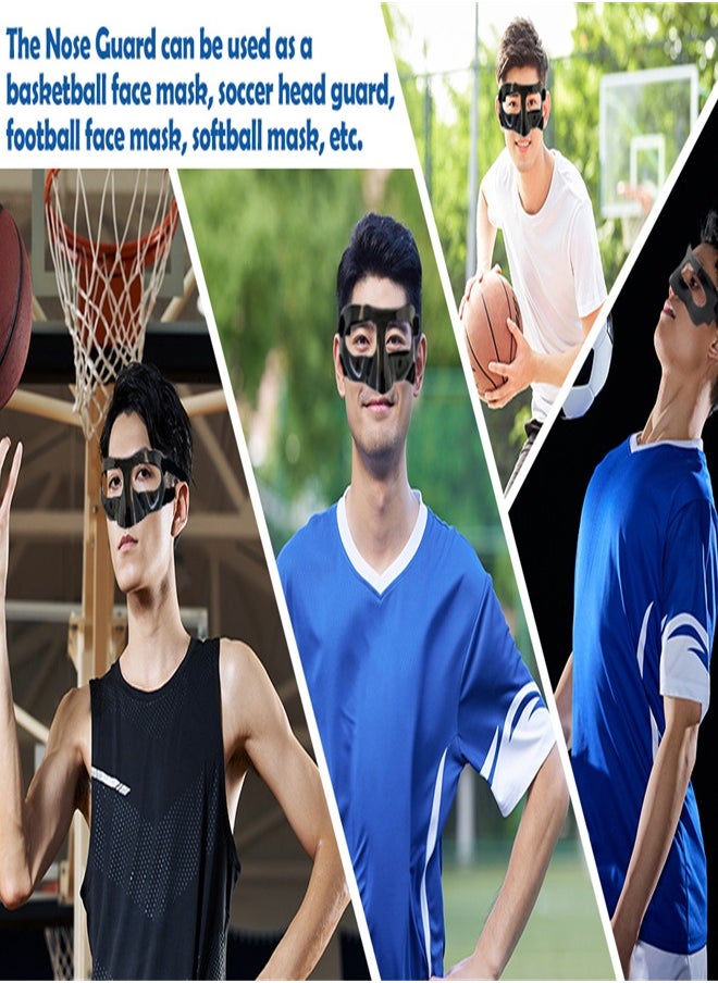 Generic - Face Shield Masks for Soccer and basketball Sports, Adjustable for Adults and Teenagers, Suitable for Men and Women （black） - Image 1