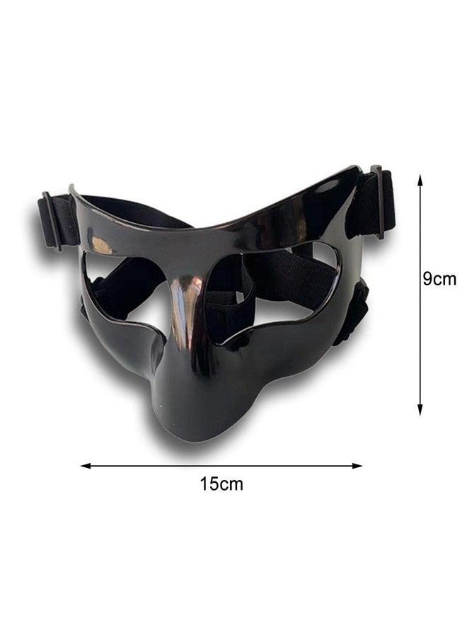 Generic - Face Shield Masks for Soccer and basketball Sports, Adjustable for Adults and Teenagers, Suitable for Men and Women （black） - Image 1