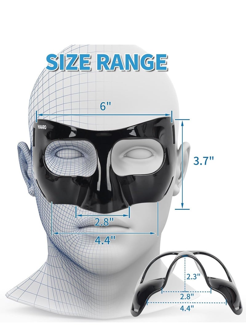 Generic Face Shield Masks for Soccer and basketball Sports, Adjustable for Adults and Teenagers, Suitable for Men and Women （black） - Image 3
